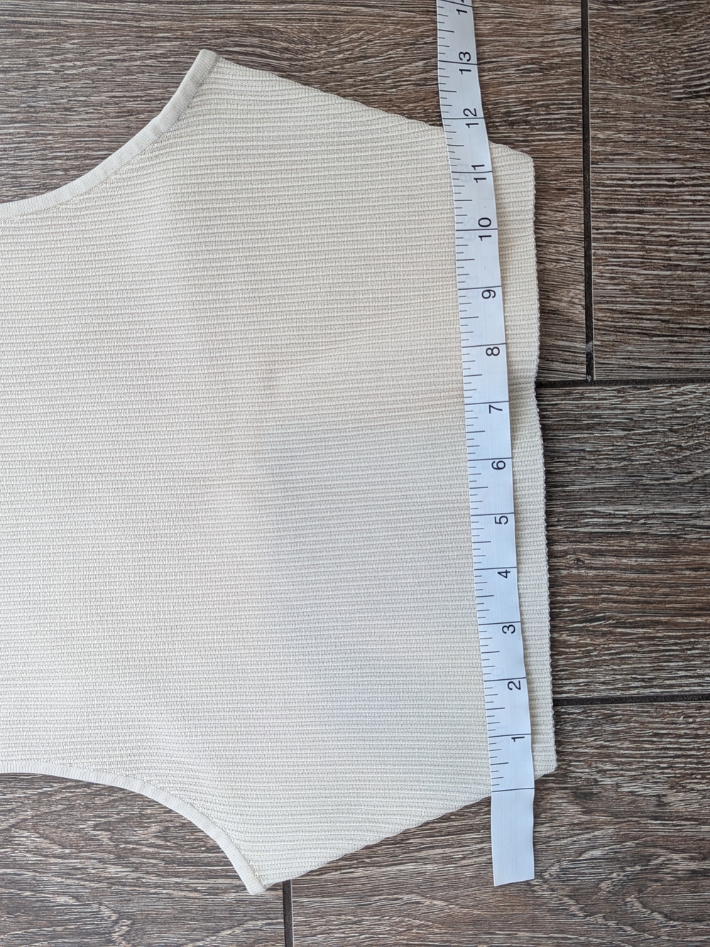 Aritzia Babaton Sculpt Knit Cropped Tank Top Cream Ivory Medium - Picture 7 of 11